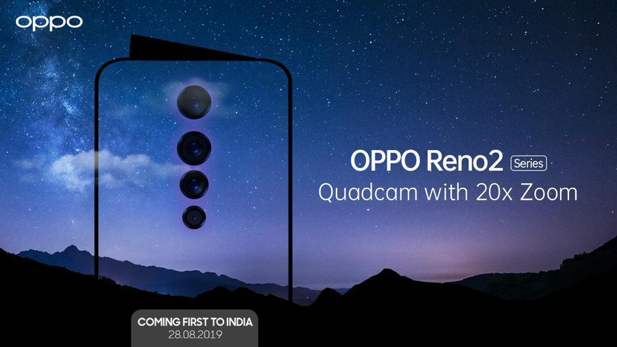 Oppo Reno2 Dengan Quad Camera Akan Diluncurkan Di India Pertama, Detail Kamera Terungkap!