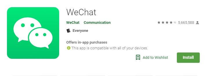 Wechat Android-videosamtal