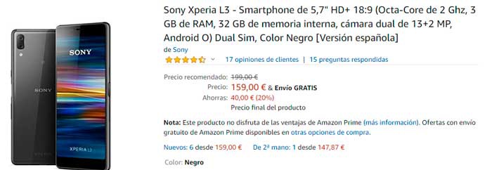 beli Sony Xperia L3