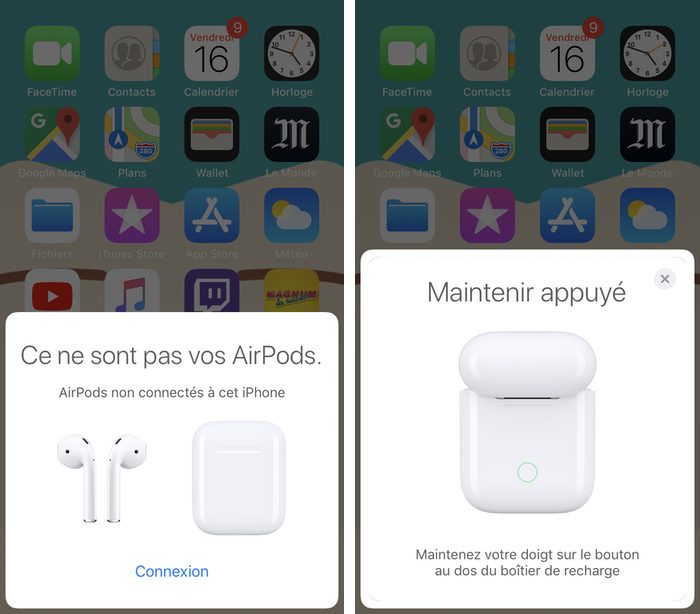 airpods nouvel iphone Kommentaranslutare och konfiguratör för AirPods 2 för iPhone, iPad och Mac-väljare