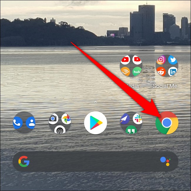 Android Klik Aplikasi Chrome