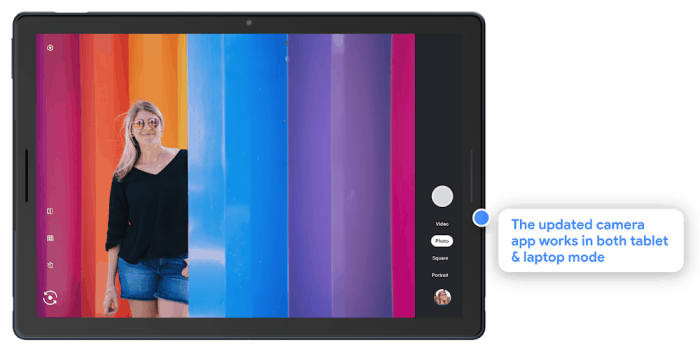 Hur du tar foton eller videor med kameraprogrammet på Chromebook 4