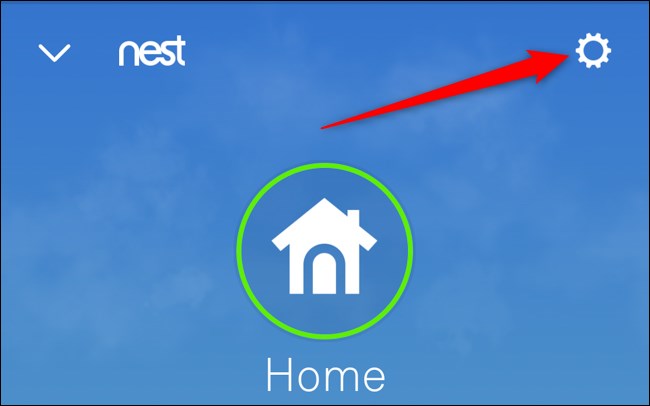 Aplikasi Nest Pilih Pengaturan Gear