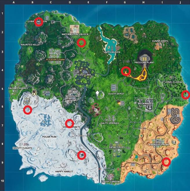 Fortnite Location of Gas Station and Missing Spray Can 2