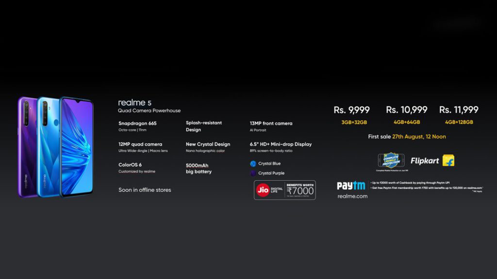 Realme 5 och Realme 5 Pro lanserades i Indien med fyrkamera: Pris, funktion 2