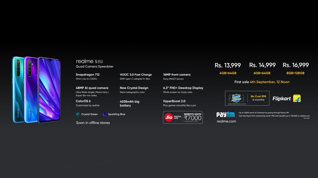 Realme 5 och Realme 5 Pro lanserades i Indien med fyrkamera: Pris, funktion 1