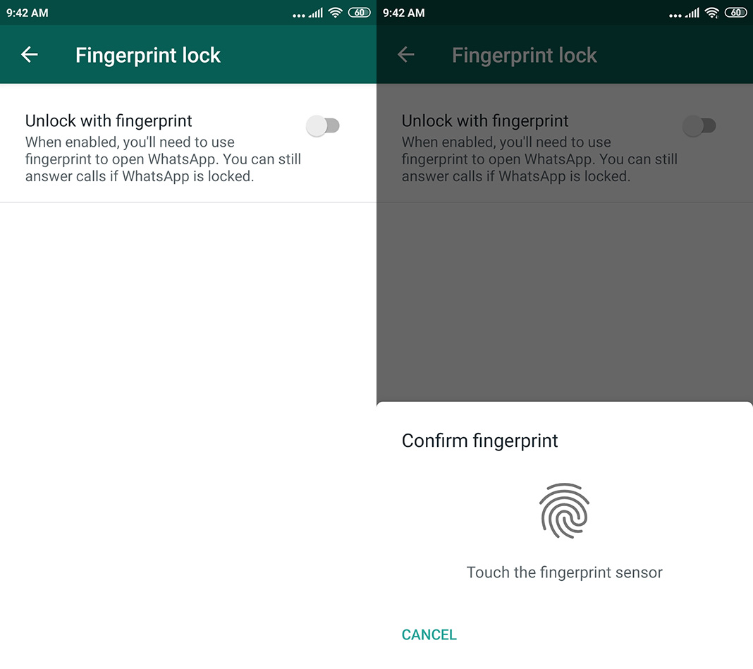 Cara menggunakan fitur kunci sidik jari baru di WhatsApp 2