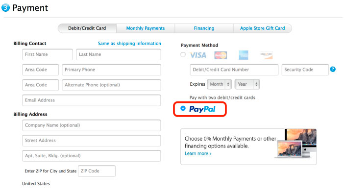 Apple Terima pembayaran dengan PayPal melalui Toko Online 3