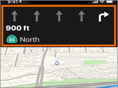 Cara Menggunakan Arah Turn-By-Turn pada iPhone Menggunakan Peta 3