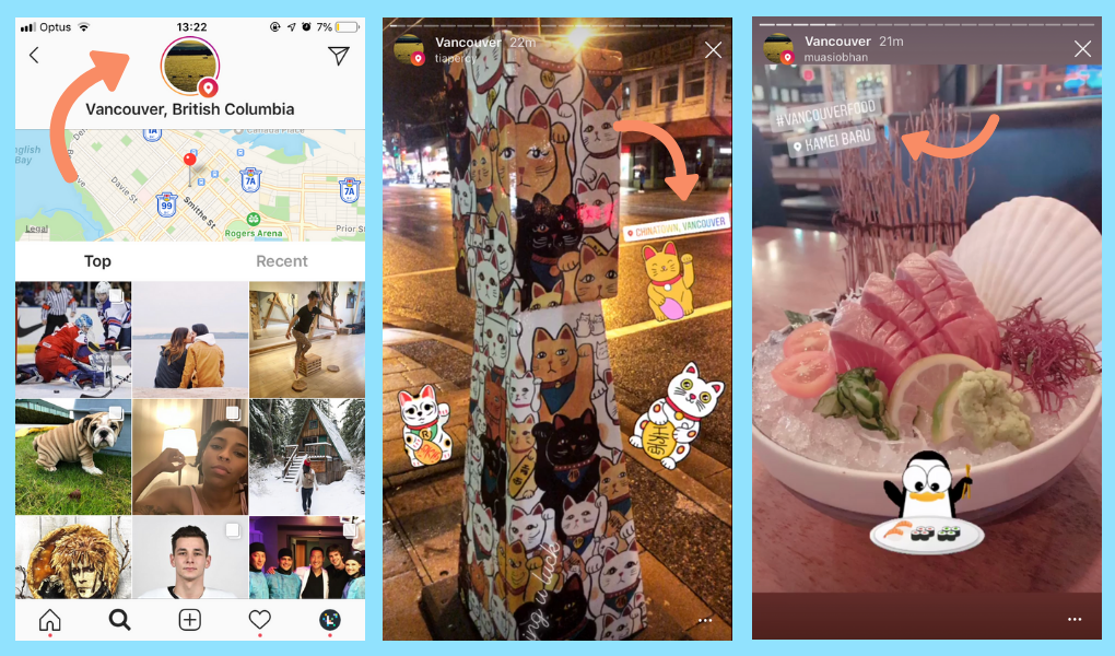 Mendapatkan lebih banyak Instagram Pengikut: Jelajahi Halaman Lokasi Instagram Cerita 