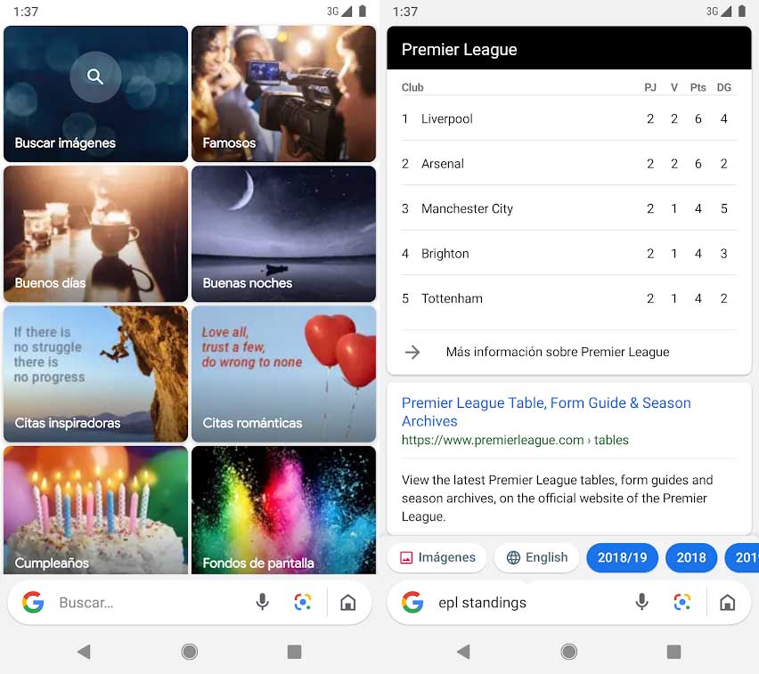 Google Go, versi ringan Google untuk koneksi seluler dan lambat dengan sedikit ruang 2