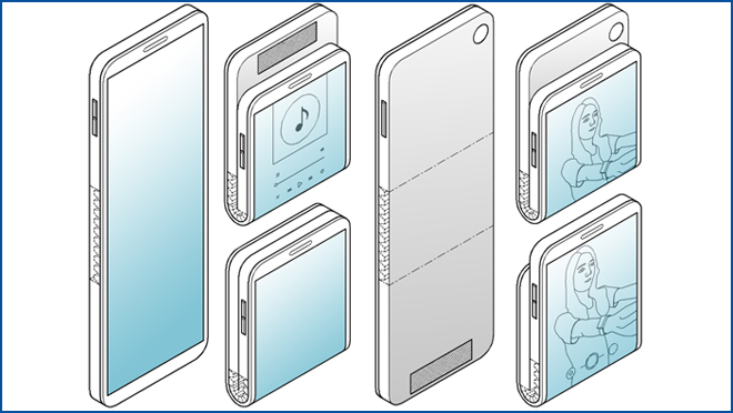 Ponsel Samsung yang dapat dilipat akan dilipat dalam dua arah 3