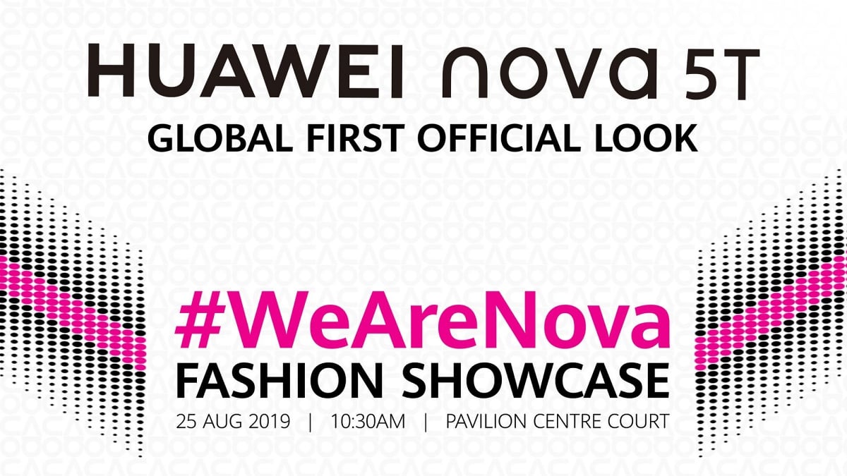 Huawei Nova 5T Launch Set for August 25, Expected to Feature a Hole-Punch Selfie Camera