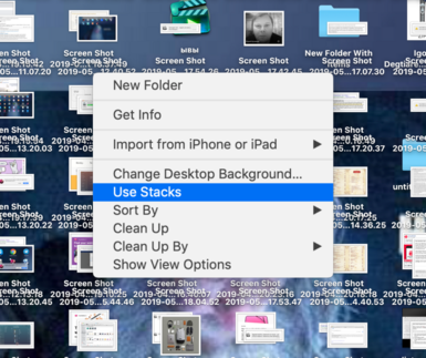 Hapus file Desktop di Mac