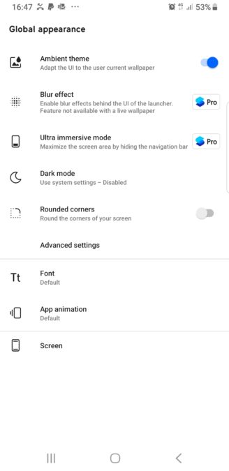 Byt teckensnitt för Android Smart Launcher 1
