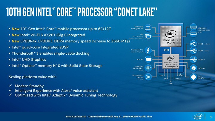 Intel Mengumumkan Comet Lake, Prosesor Seluler Baru 2