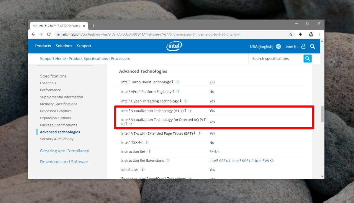 Hur man kontrollerar om Intel-processorn stöder aktiv Windows 10-virtualisering