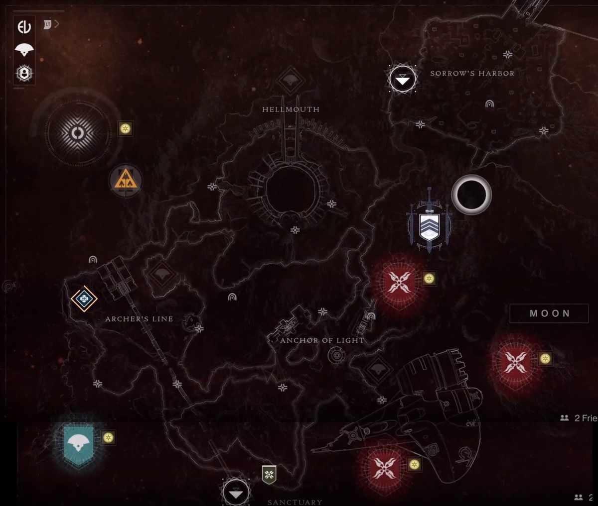 Destiny 2: Shadowkeep dijahit bersama peta Bulan