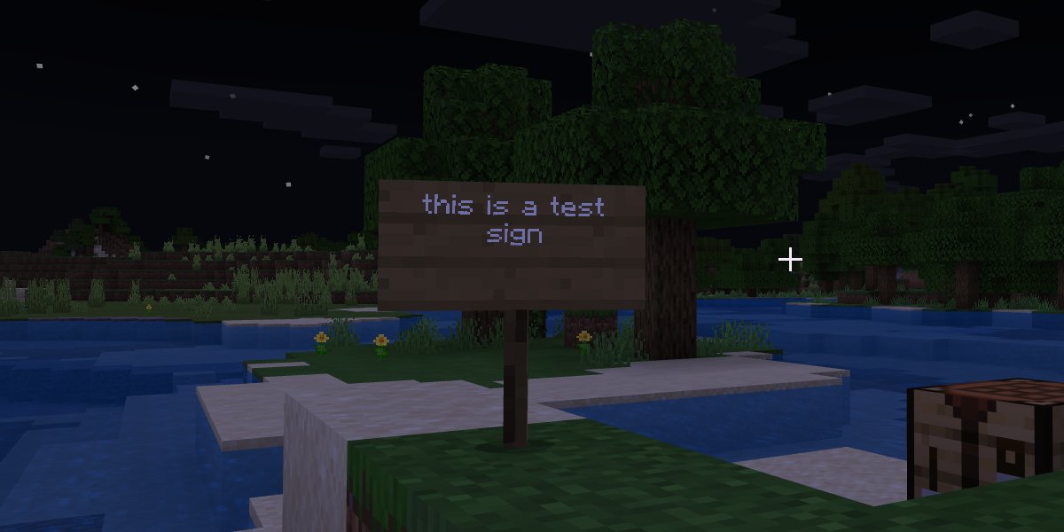 Cara mengubah warna teks untuk tanda-tanda di Minecraft
