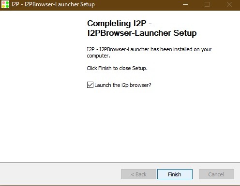Meluncurkan Browser I2p