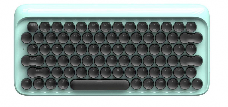 Keyboard bluetooth backlit mekanis antik 1