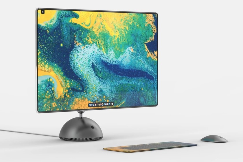 Seorang desainer membayangkan bagaimana rupa iMac G4 di tahun 2019: tampilan OLED tanpa batas, keyboard sentuh dan badan logam