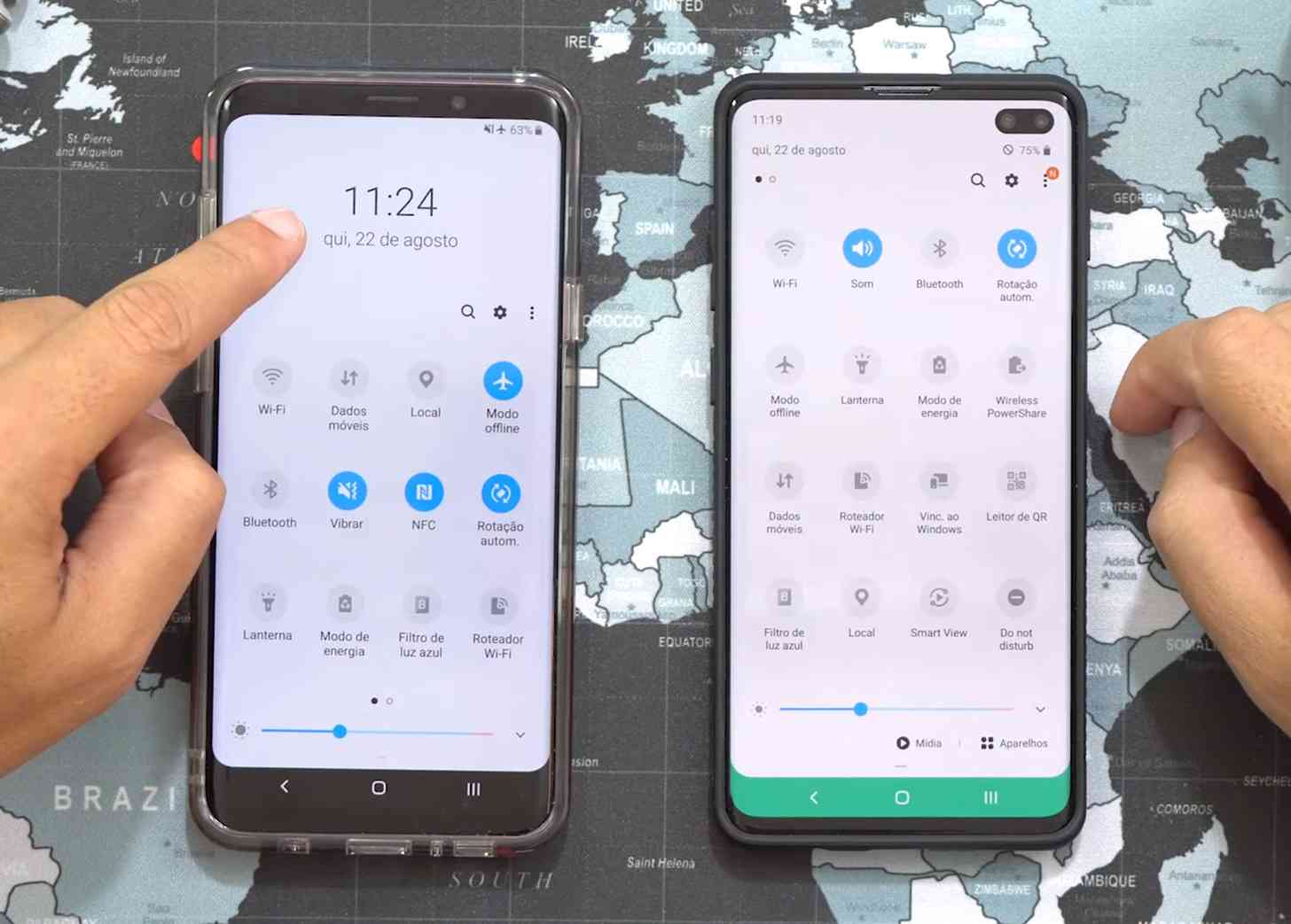 Samsung One UI 2.0 Snabbinställningar