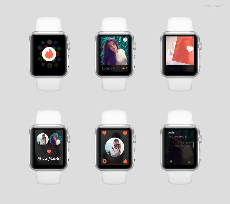 Gagasan desain aplikasi untuk Apple Watch: Youtube, Pinterest, Tinder dan banyak lainnya 7