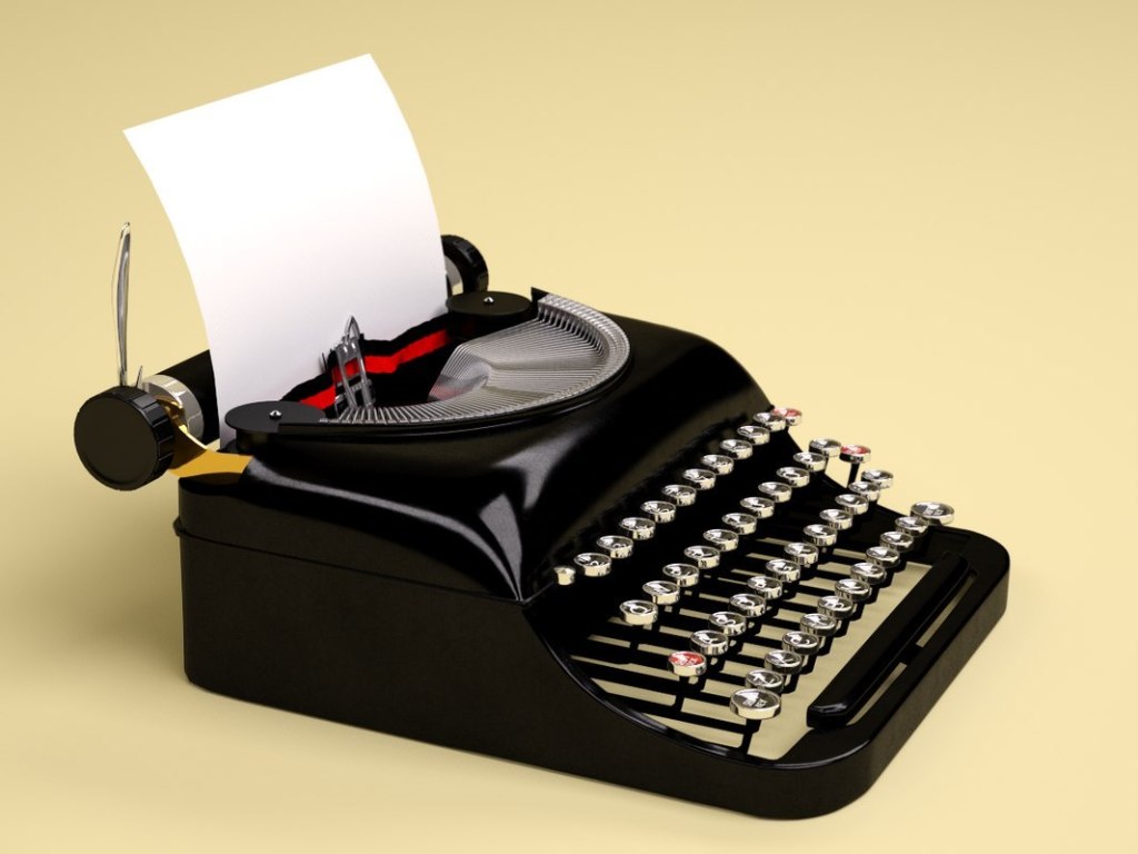 gammal teknisk skrivmaskin