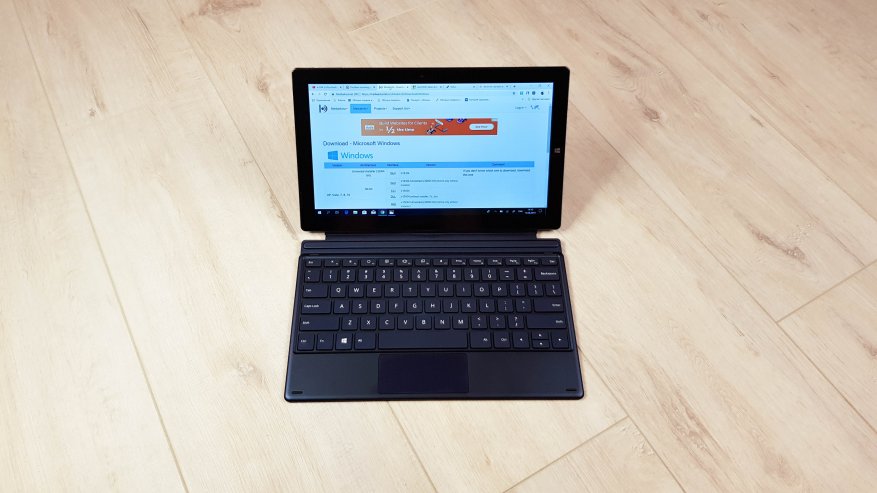 Teclast X4: ulasan tentang PC tablet yang kuat di Danau Gemini dengan keyboard plug-in, 8 GB RAM dan SSD 18