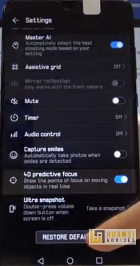 Cara Mengatur Ulang Pengaturan Kamera di Huawei P30, P30 Pro, P30 Lite 1