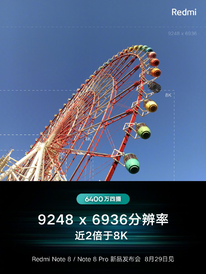 Redmi Note 8 resolusi kamera 64MP