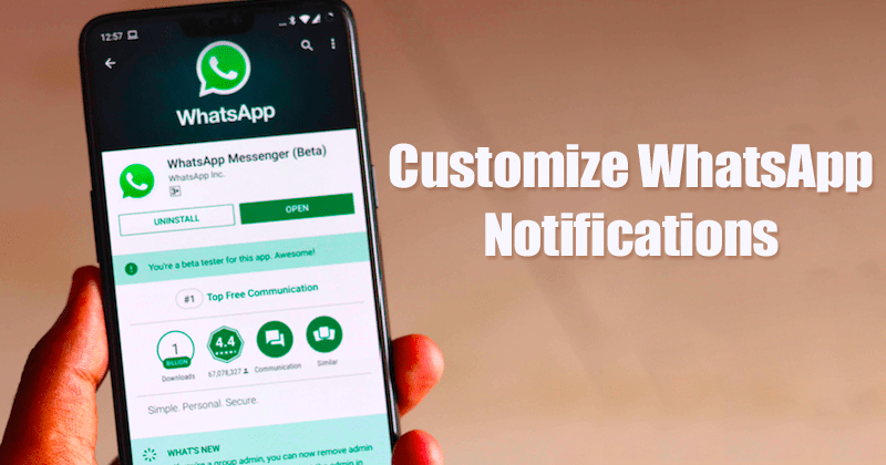 Cara Menyesuaikan Notifikasi WhatsApp 2019