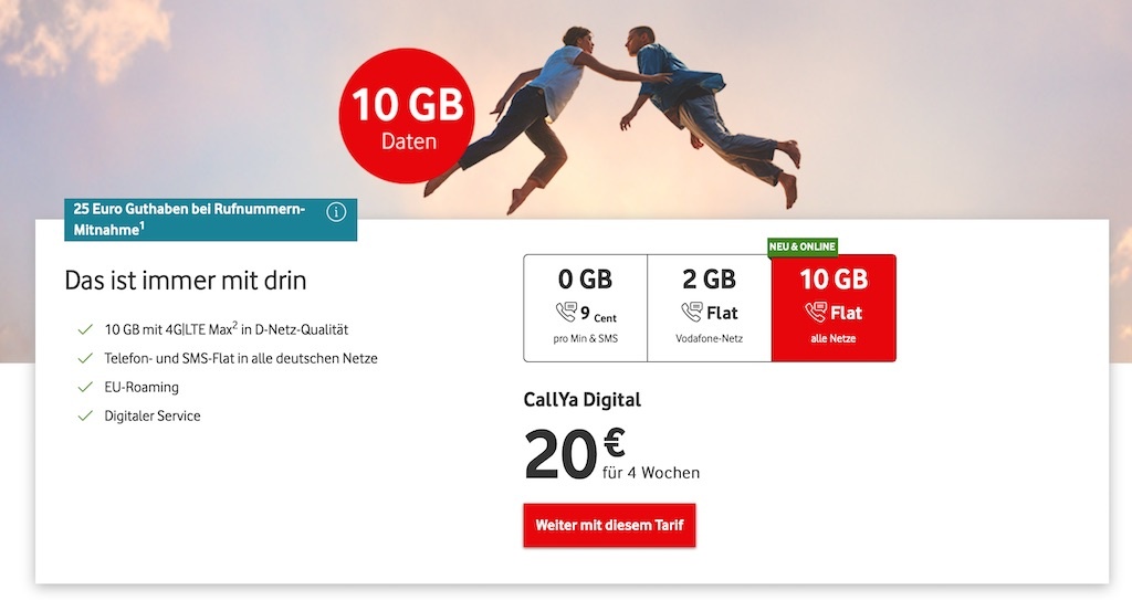 CallYa Digital adalah tarif semua-digital pertama Vodafone