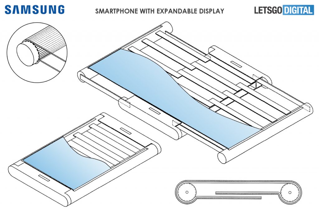 Samsung telah mematenkan smartphone bergulir yang mencolok 2