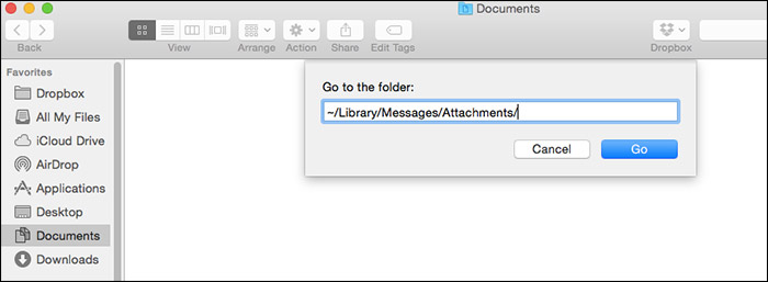 Ta bort meddelandefilagor på Mac OS X