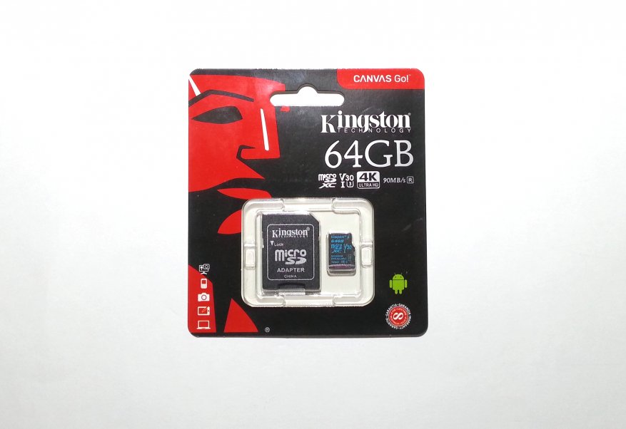 64 GB Kingston Canvas Go kartu memori microSDXC microSDXC (U3 / V30) 1