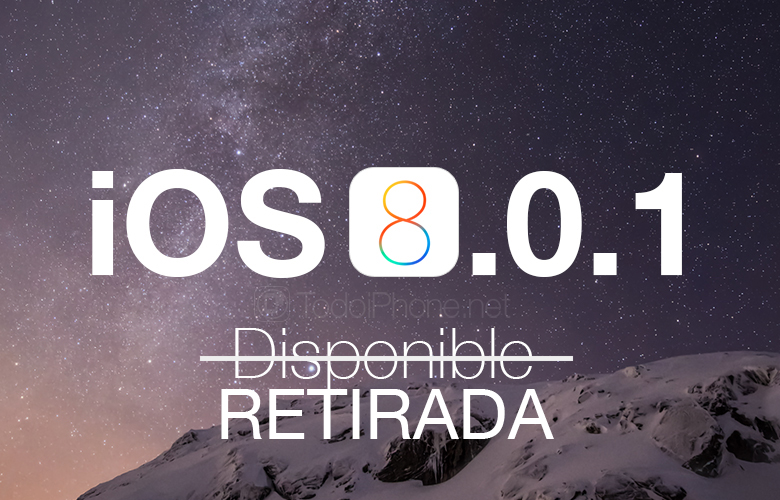 iOS 8.0.1 för iPhone och iPad, publiceras och tas bort snabbt 2