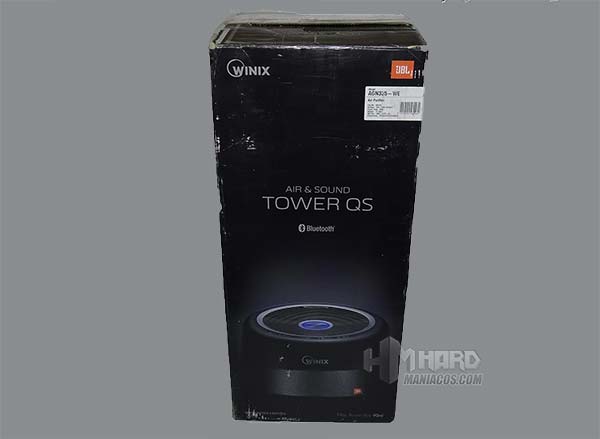 kotak pembersih WINIX Tower QS sisi hitam