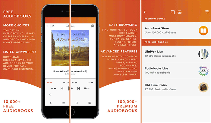 Tangkapan layar Audiobooks HQ iPhone dan iPad Gratis