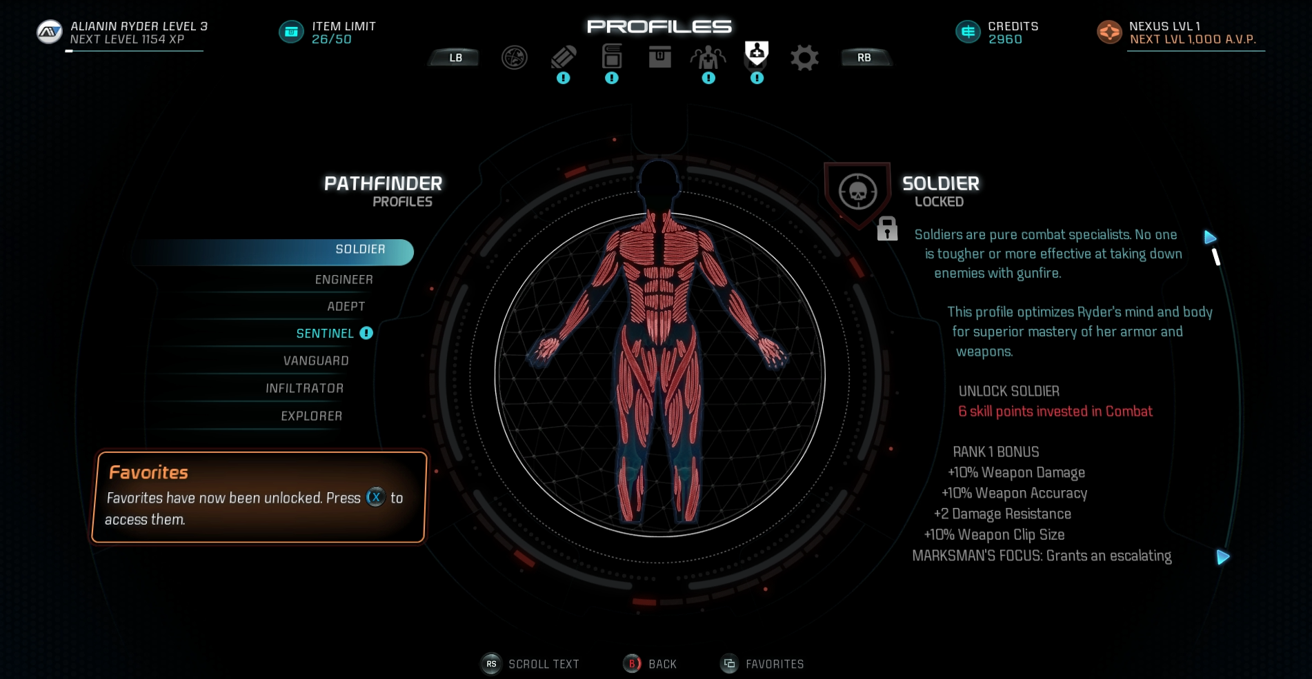 Mass Effect: Andromeda - Profil dan Favorit