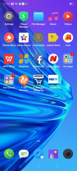 Realme 5-applikationer som tidigare installerats