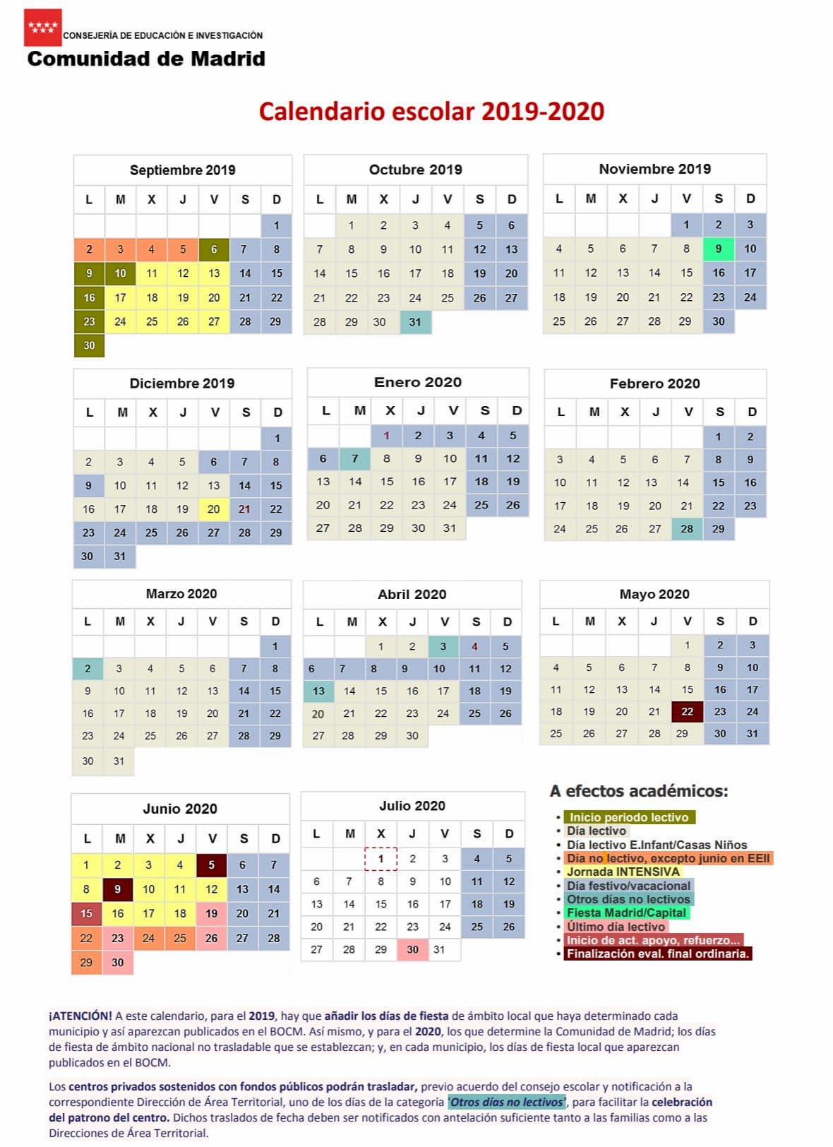 Kalender sekolah 2019 2020