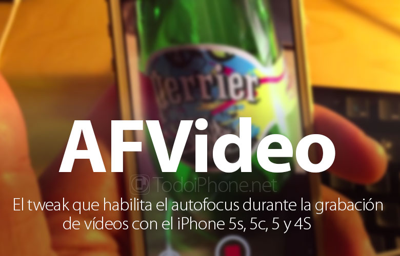 Aktifkan fokus otomatis selama perekaman video pada iPhone 5s, 5c, 5 dan 4S dengan AFVideo 2