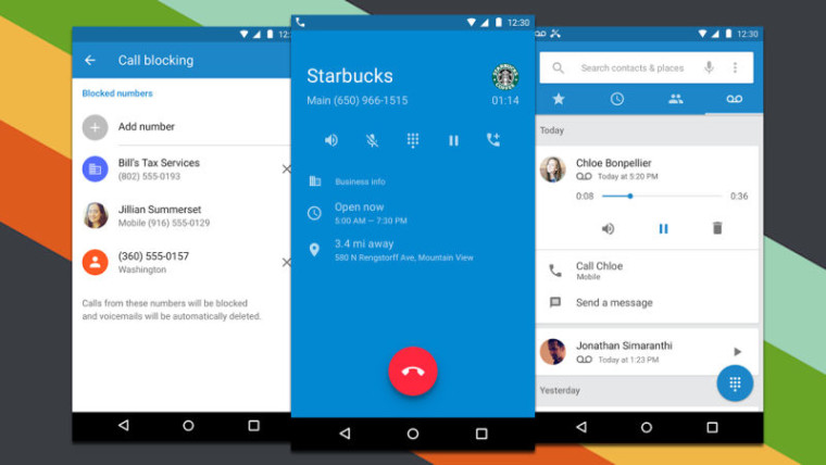 Google Phone-applikationen för Android får ett-tryck nödsamtal 1