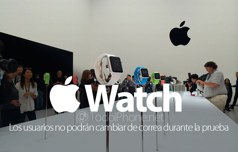 Apple Watch, bältet kan inte bytas under armbandsuretest 2