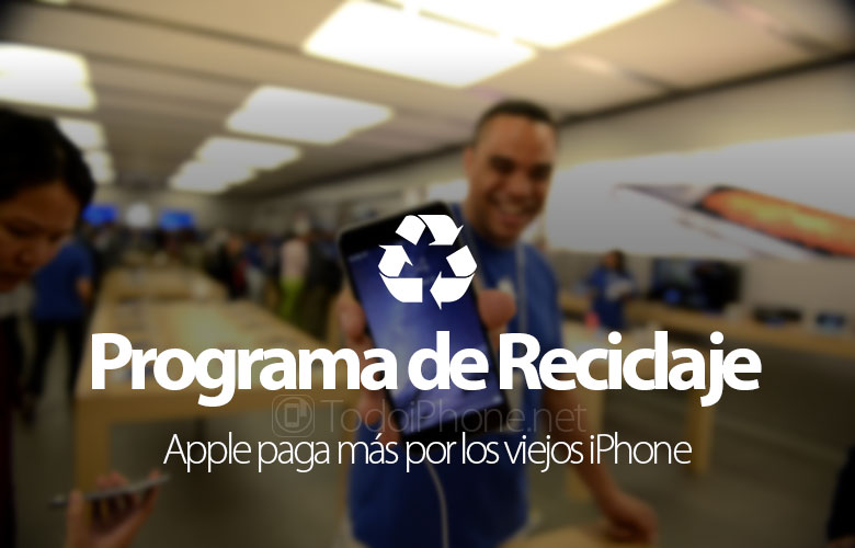 Apple höjde priset på den gamla iPhone i återvinningsprogrammet 2
