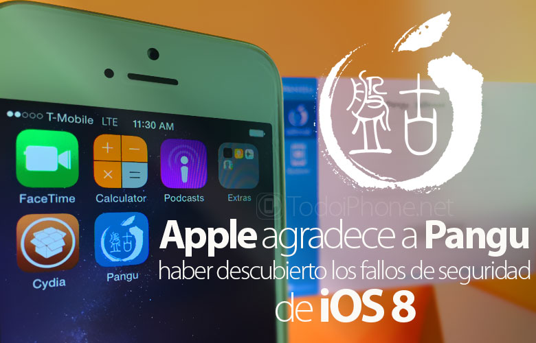 Apple terima kasih Pangu karena menemukan kesalahan iOS 8 2