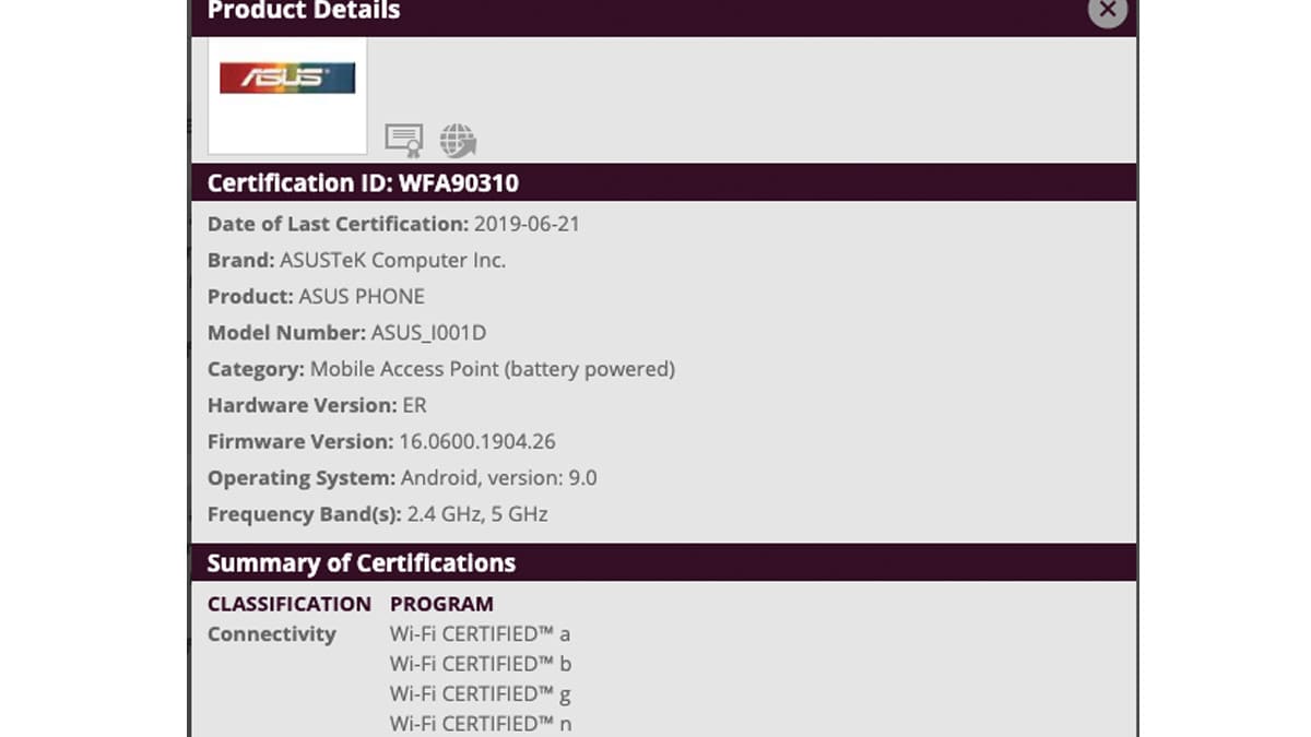 Asus ROG Phone 2 Spotted on US FCC, Wi-Fi Alliance, and 3C Certification Websites: Reports