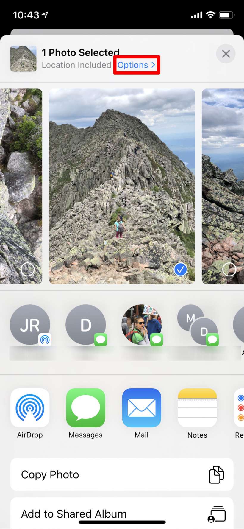 Cara mengirim foto tanpa data lokasi di iPhone dan iPad.